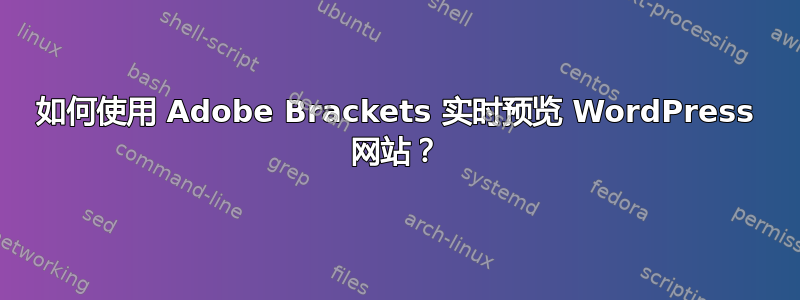 如何使用 Adob​​e Brackets 实时预览 WordPress 网站？