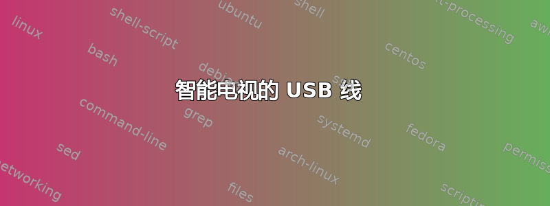 智能电视的 USB 线 