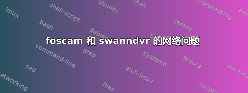 foscam 和 swanndvr 的网络问题