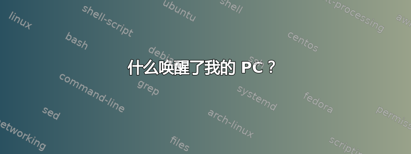 什么唤醒了我的 PC？