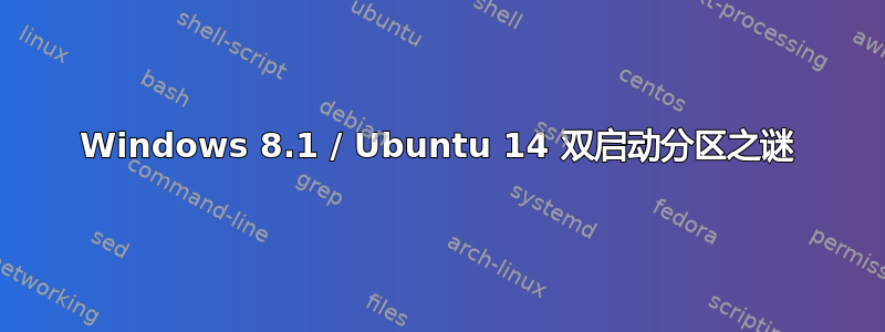 Windows 8.1 / Ubuntu 14 双启动分区之谜