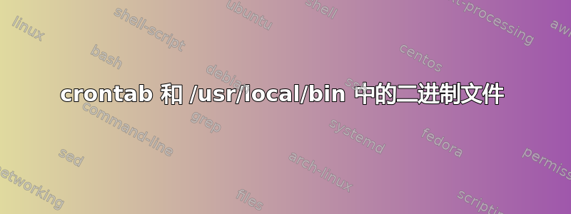 crontab 和 /usr/local/bin 中的二进制文件