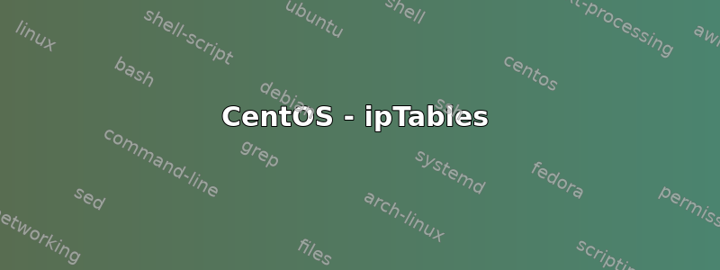 CentOS - ipTables