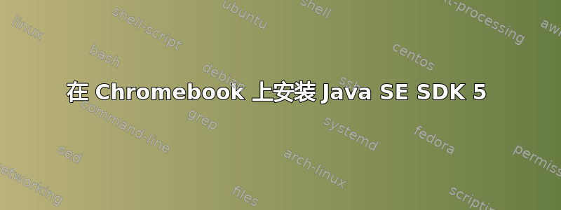 在 Chromebook 上安装 Java SE SDK 5