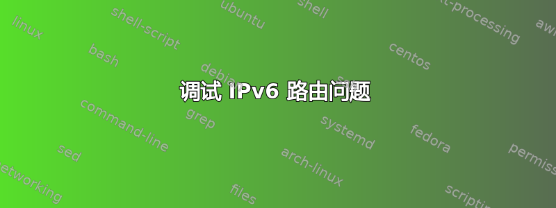 调试 IPv6 路由问题