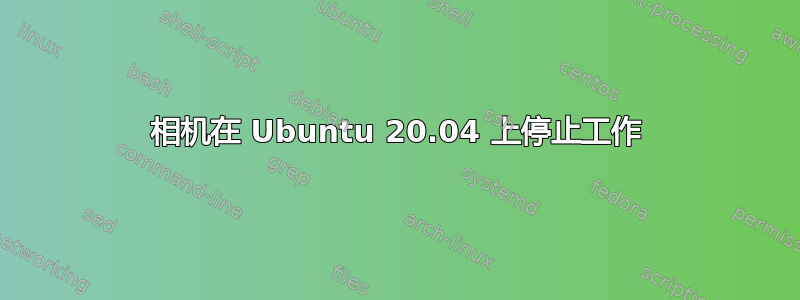 相机在 Ubuntu 20.04 上停止工作