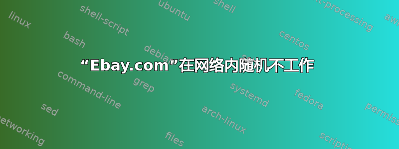 “Ebay.com”在网络内随机不工作