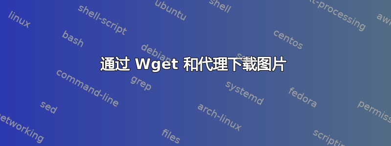 通过 Wget 和代理下载图片