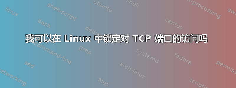 我可以在 Linux 中锁定对 TCP 端口的访问吗