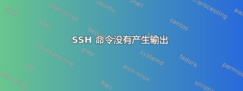 SSH 命令没有产生输出