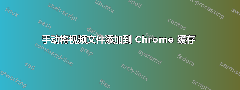 手动将视频文件添加到 Chrome 缓存