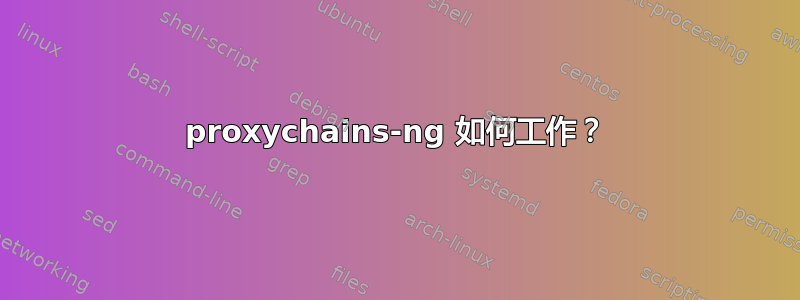 proxychains-ng 如何工作？