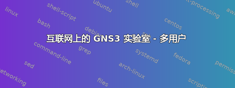 互联网上的 GNS3 实验室 - 多用户