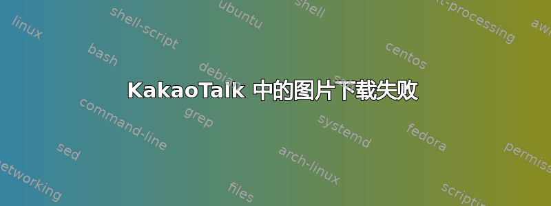 KakaoTalk 中的图片下载失败