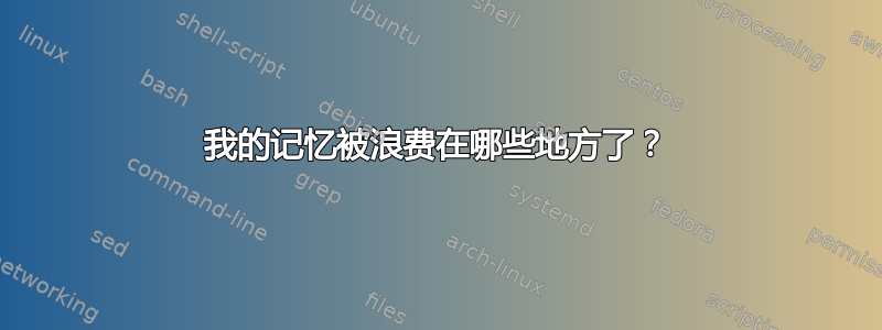 我的记忆被浪费在哪些地方了？