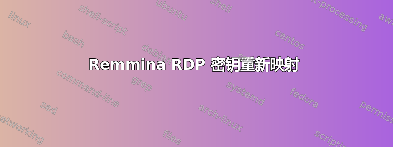 Remmina RDP 密钥重新映射