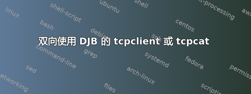 双向使用 DJB 的 tcpclient 或 tcpcat