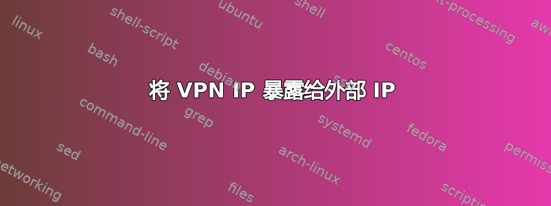 将 VPN IP 暴露给外部 IP