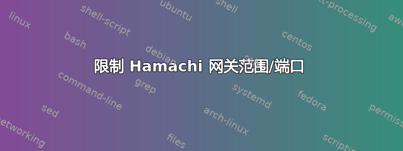 限制 Hamachi 网关范围/端口