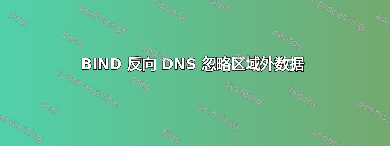 BIND 反向 DNS 忽略区域外数据