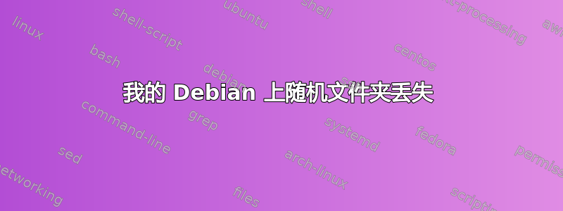 我的 Debian 上随机文件夹丢失