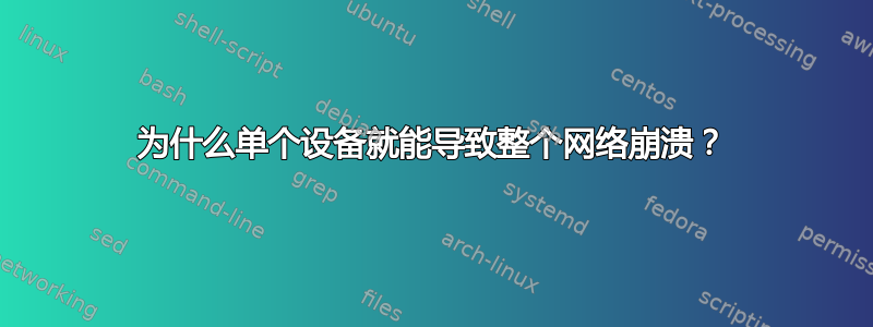 为什么单个设备就能导致整个网络崩溃？