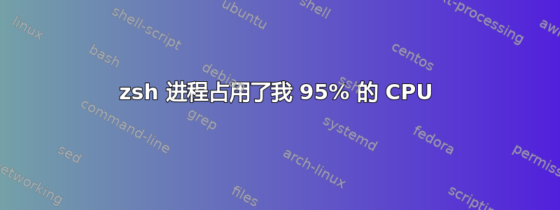 zsh 进程占用了我 95% 的 CPU