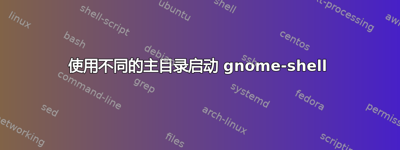 使用不同的主目录启动 gnome-shell