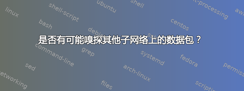 是否有可能嗅探其他子网络上的数据包？