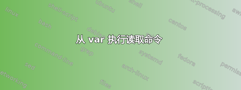 从 var 执行读取命令