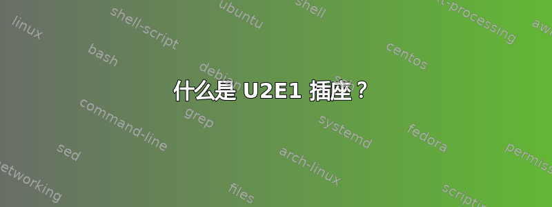 什么是 U2E1 插座？