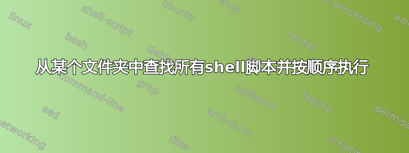 从某个文件夹中查找所有shell脚本并按顺序执行