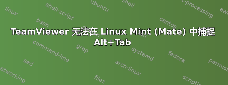 TeamViewer 无法在 Linux Mint (Mate) 中捕捉 Alt+Tab