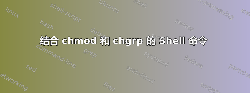 结合 chmod 和 chgrp 的 Shell 命令