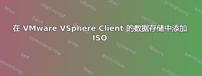 在 VMware VSphere Client 的数据存储中添加 ISO