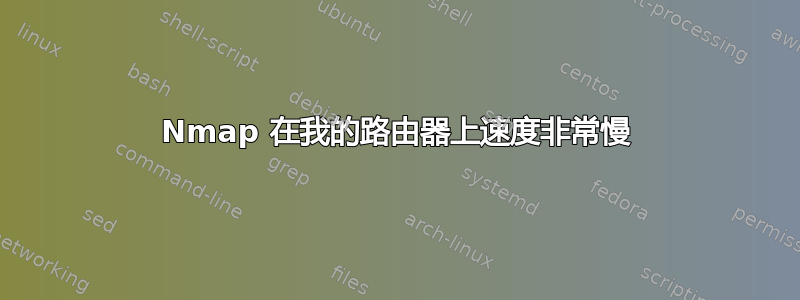 Nmap 在我的路由器上速度非常慢