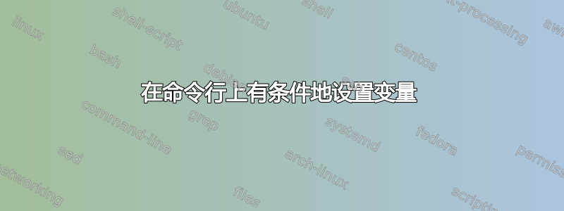 在命令行上有条件地设置变量