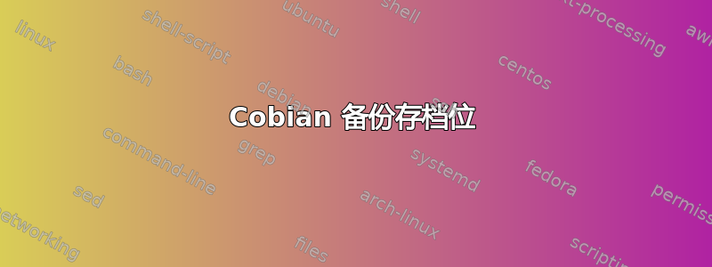 Cobian 备份存档位