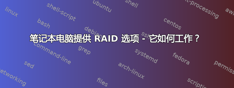 笔记本电脑提供 RAID 选项 - 它如何工作？