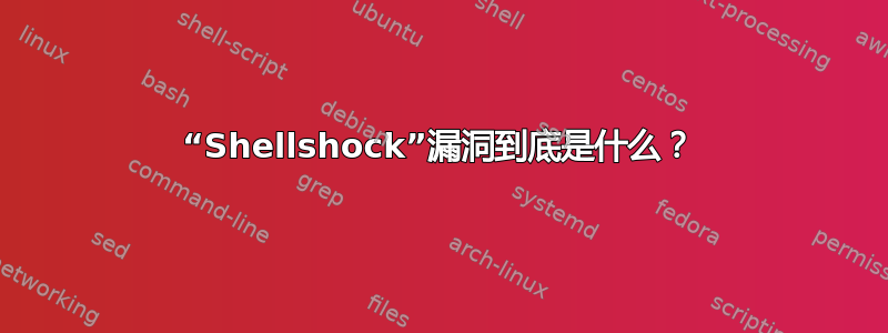 “Shellshock”漏洞到底是什么？