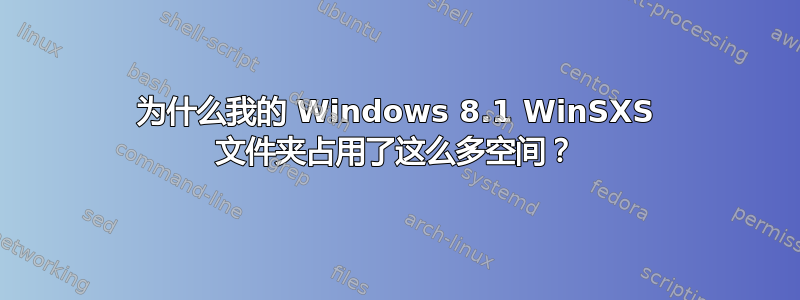 为什么我的 Windows 8.1 WinSXS 文件夹占用了这么多空间？