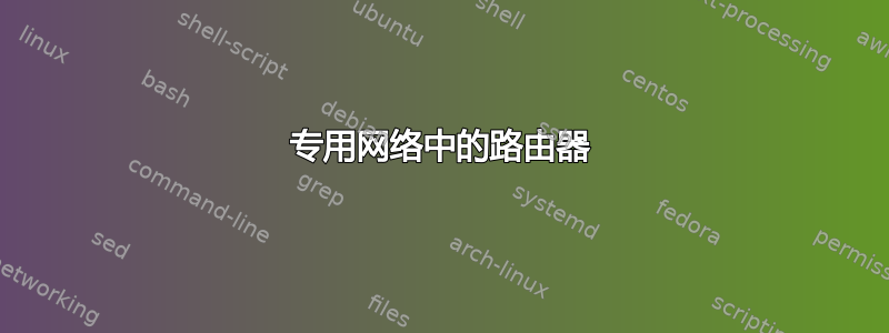 专用网络中的路由器