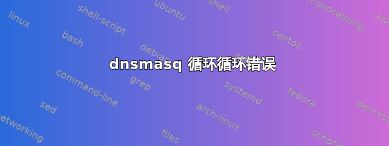 dnsmasq 循环循环错误