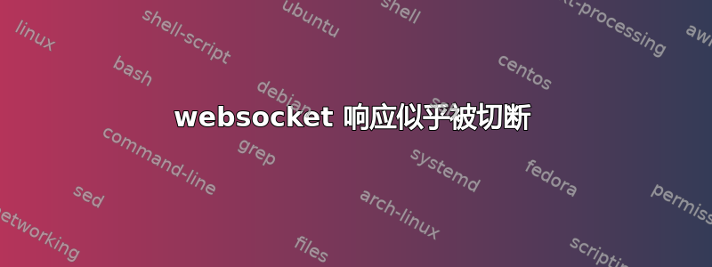 websocket 响应似乎被切断