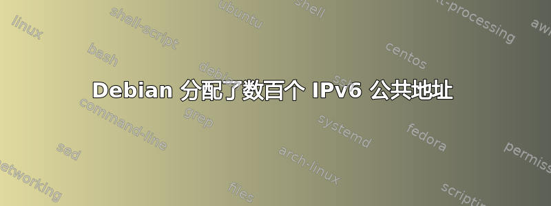 Debian 分配了数百个 IPv6 公共地址