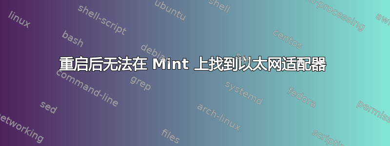 重启后无法在 Mint 上找到以太网适配器