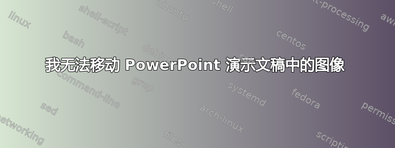 我无法移动 PowerPoint 演示文稿中的图像