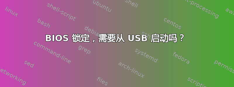 BIOS 锁定，需要从 USB 启动吗？