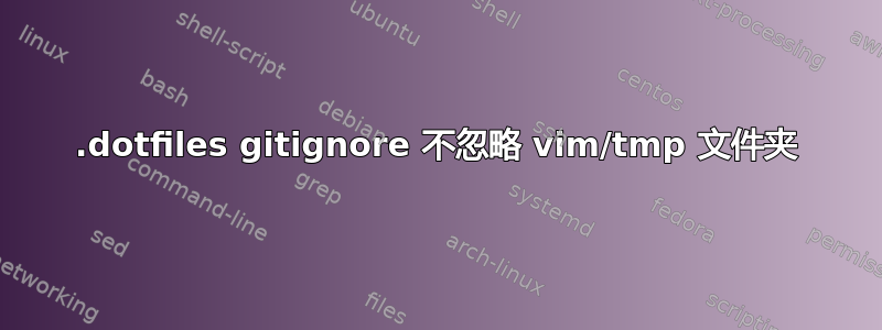 .dotfiles gitignore 不忽略 vim/tmp 文件夹