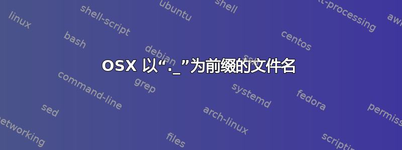 OSX 以“._”为前缀的文件名